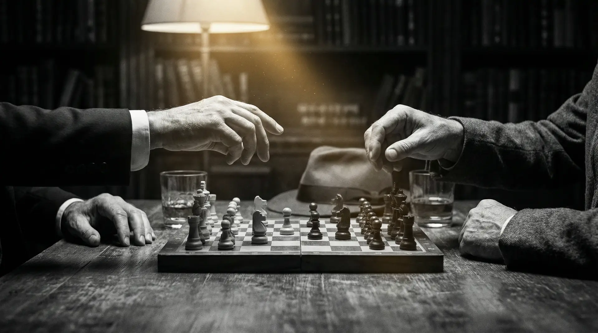 楼凤阁网站 艺术探索系列 - 非线性叙事，棋盘上的对弈象征命运的交错